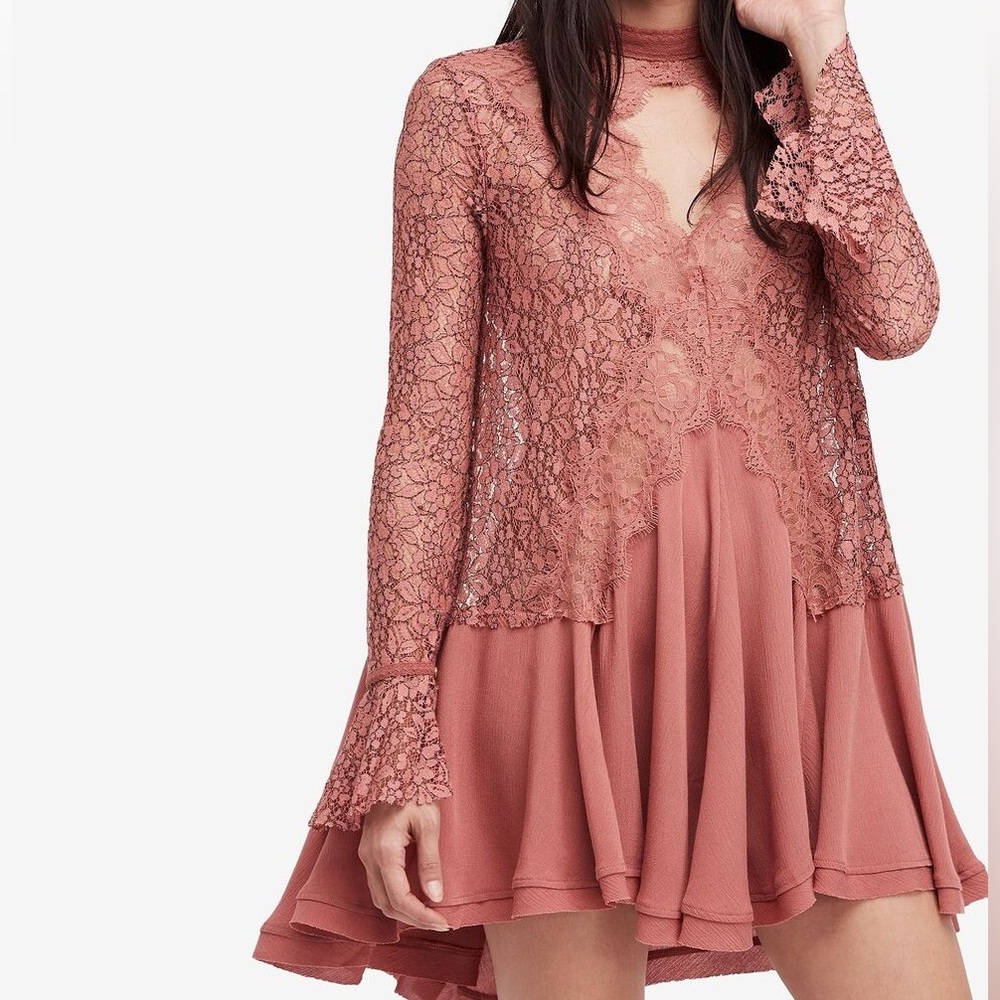 NWT FREE PEOPLE ren faire tell tale dress size small